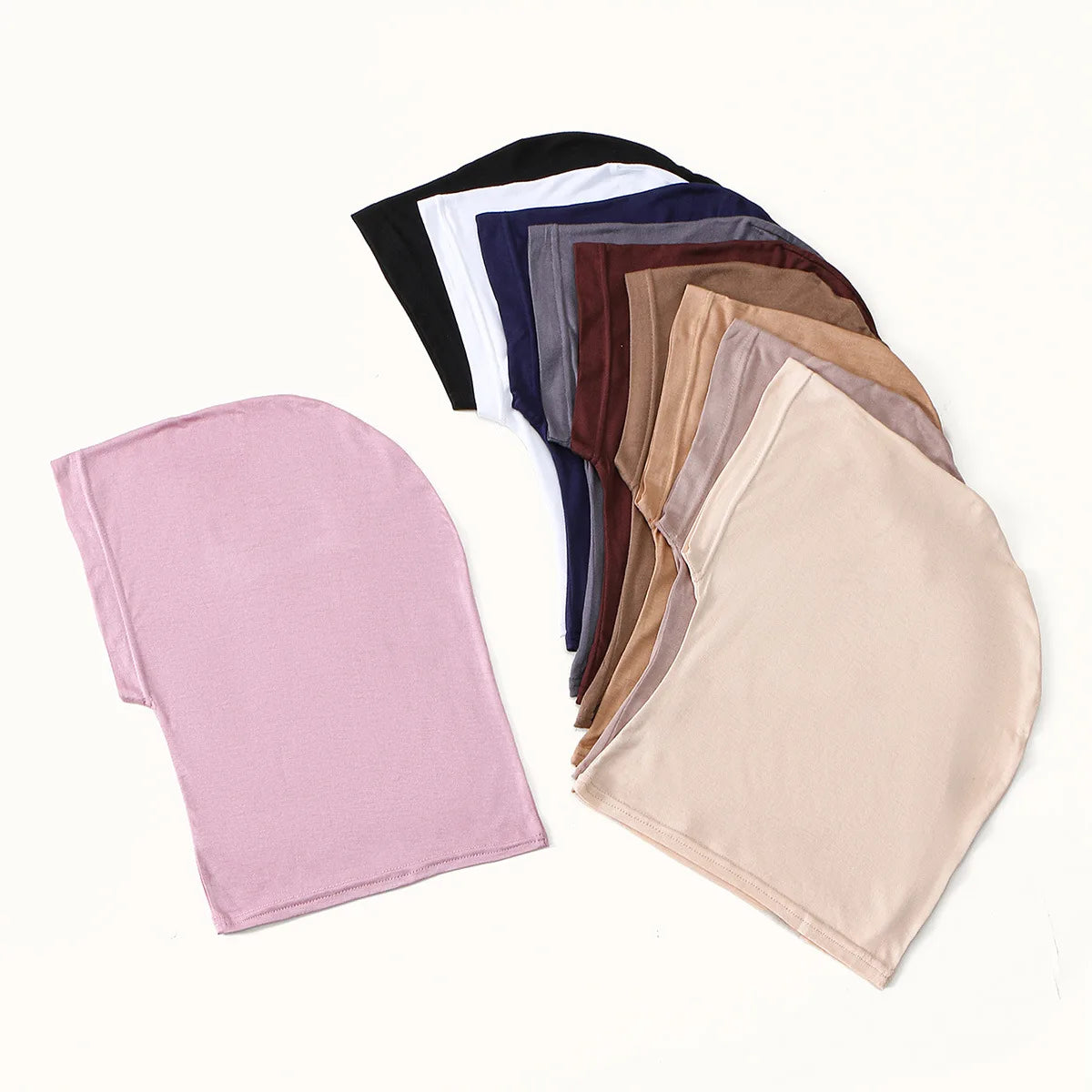 Hot-selling Lazy Mercerized Cotton Versatile Headscarf Women's High Elasticity Comfortable Breathable Simple Bottom Headscarf