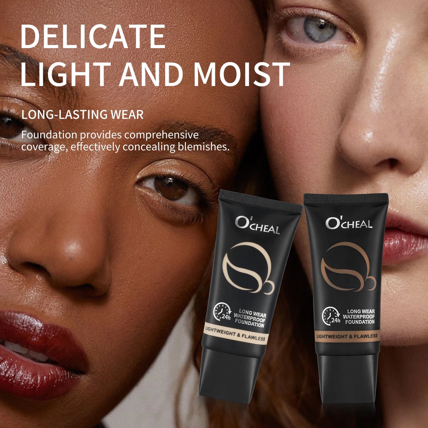 Ocheal 60g Full Coverage Foundation Cream Bronze Long Lasting Face Care Matte Sheer Liquid Concealer Contouring Makeup Cosmetics