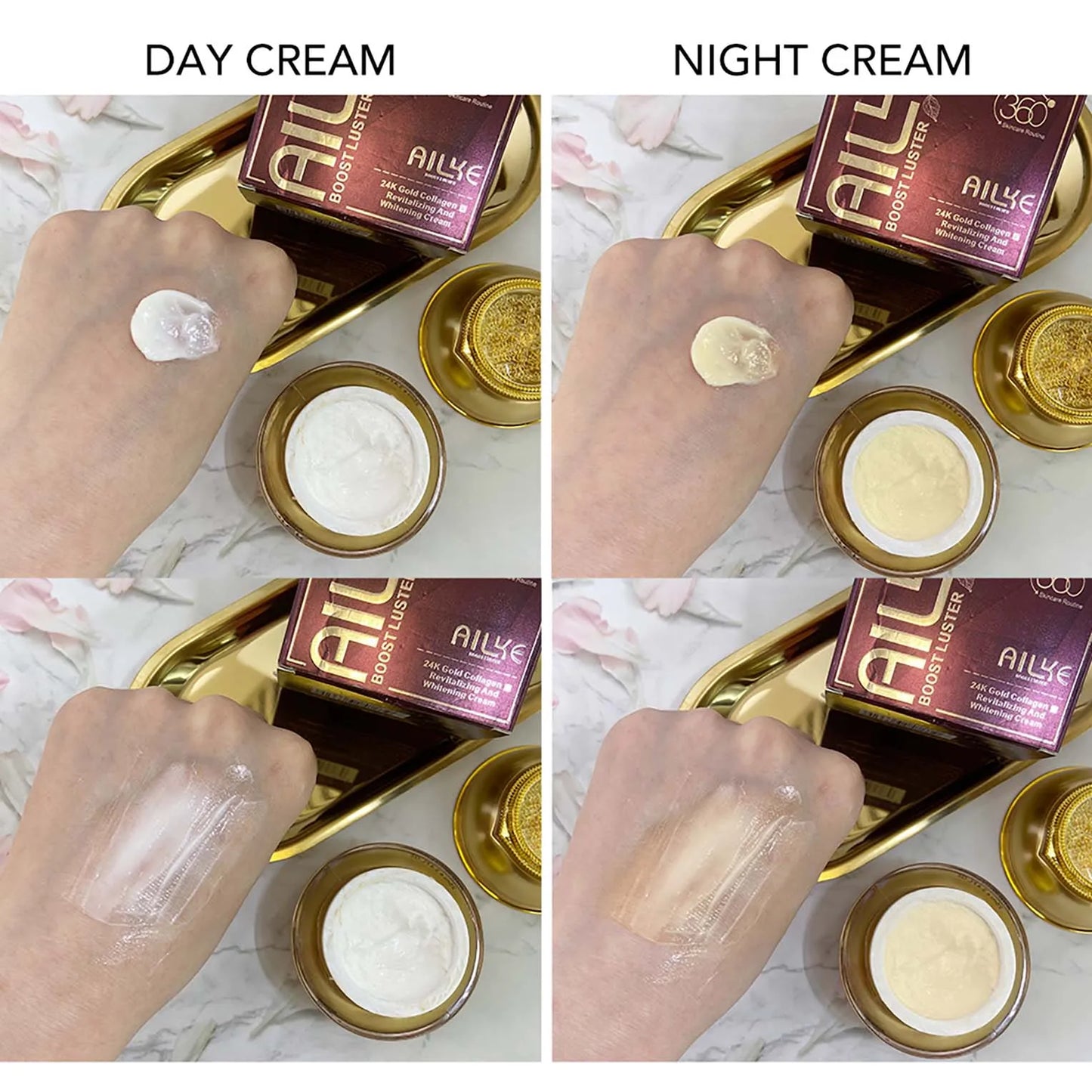 AILKE Whitening Dark Spots Remove Facial Skin Care Cream With Collagen, Reduce Freckles, Wrinkles, Women Premium Face Product