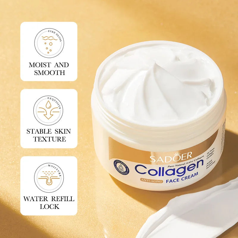 SADOER Collagen Firming Face Cream sknicare Moisturizing Hydrating Creams Faical Beauty Skin Care Products