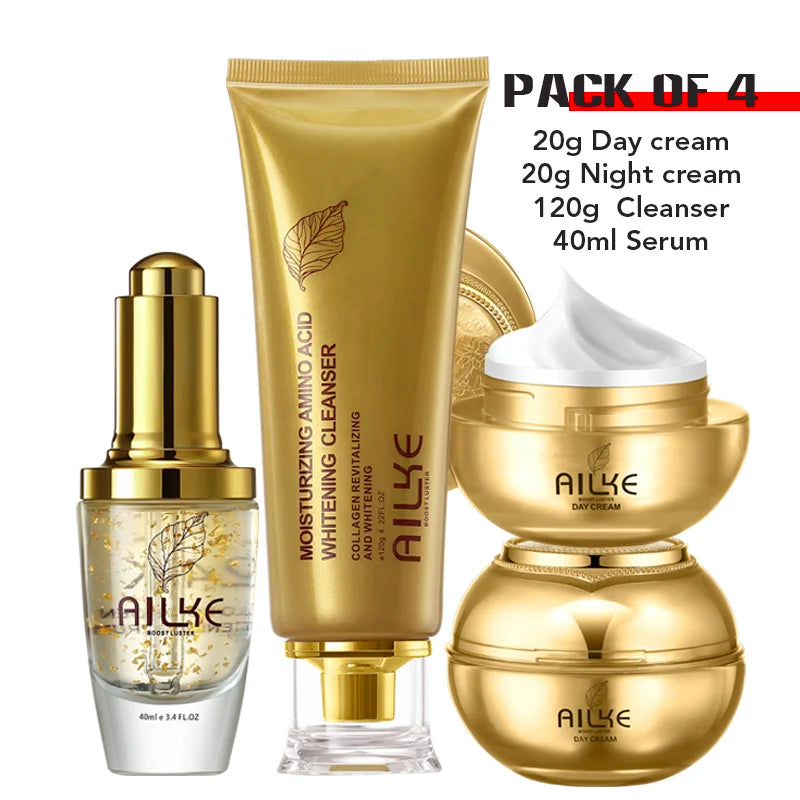 AILKE Whitening Dark Spots Remove Facial Skin Care Cream With Collagen, Reduce Freckles, Wrinkles, Women Premium Face Product