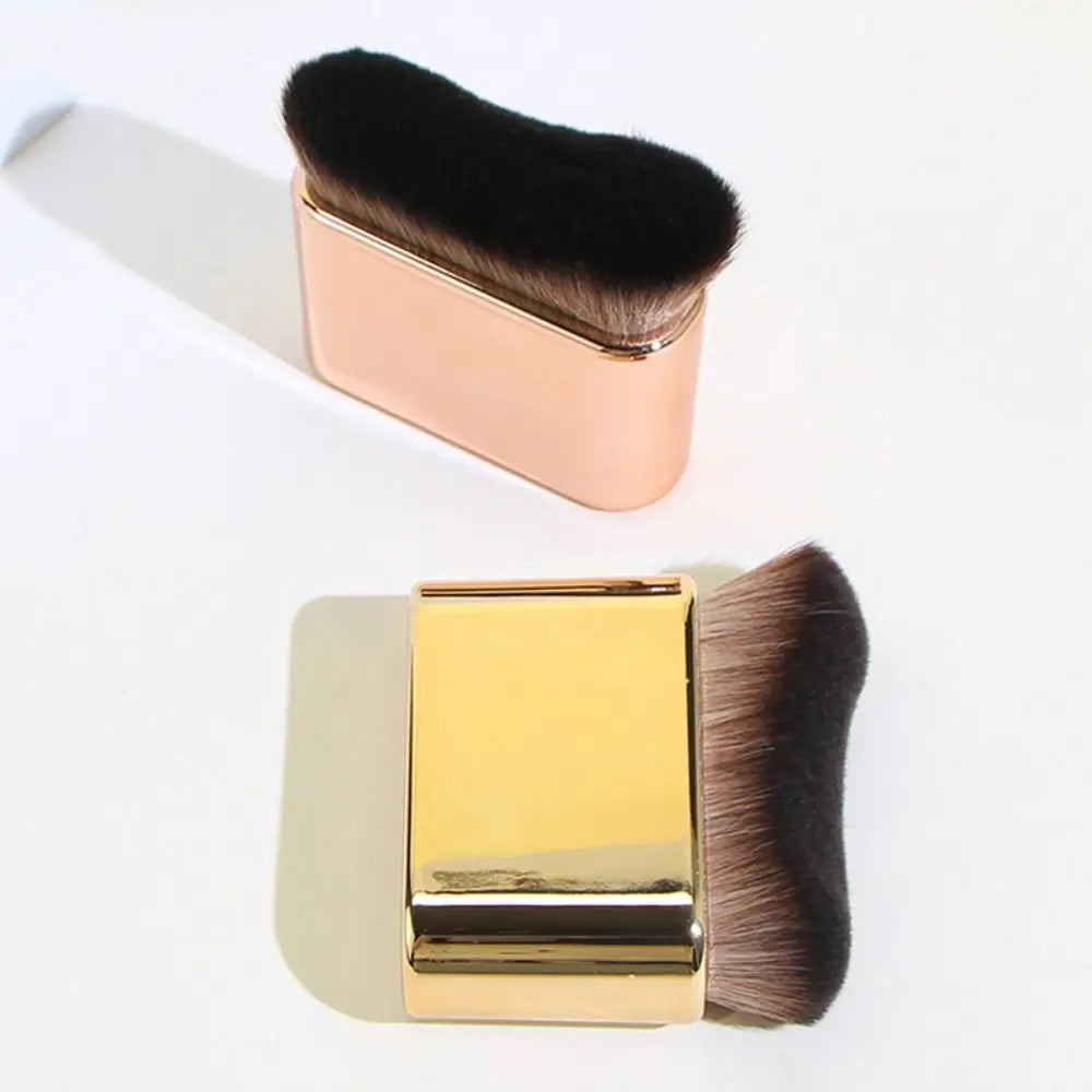 Portable Cosmetic Makeup Brush Professional Blush Powder Kabuki Brush Wave Shaped Large Liquid Foundation Brush Women