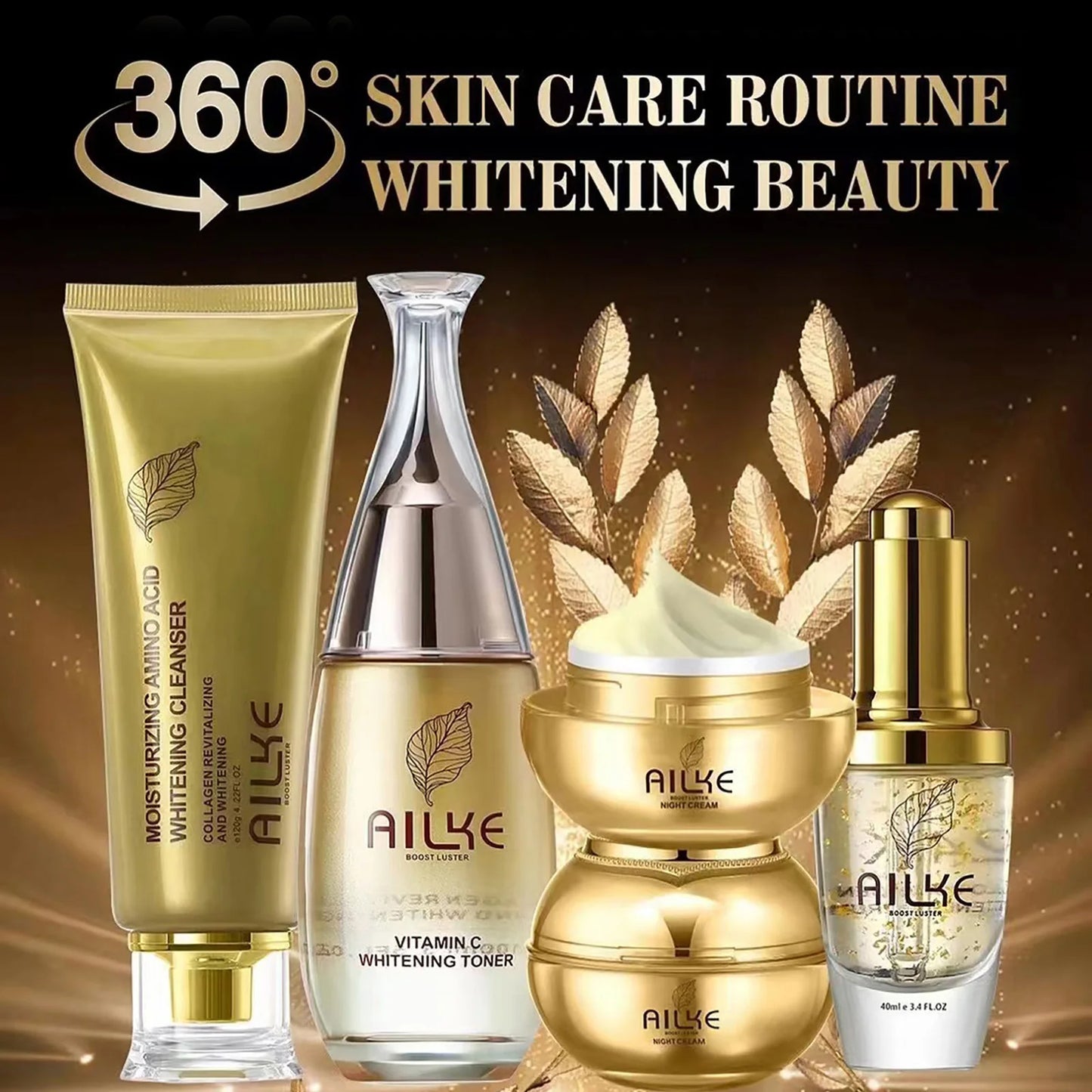 AILKE Whitening Dark Spots Remove Facial Skin Care Cream With Collagen, Reduce Freckles, Wrinkles, Women Premium Face Product